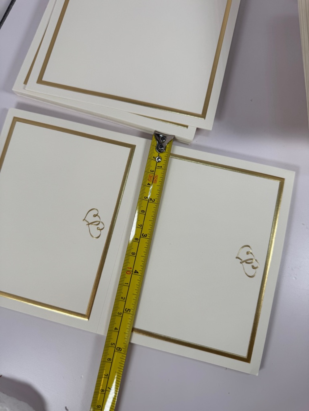 Complete set of 35 Wilton Ivory Wedding SWEET HEARTS GOLD invitation kit wedding